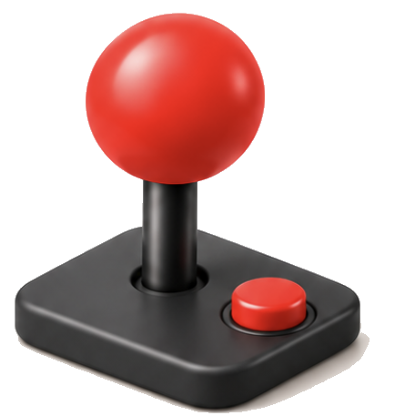 Joystick icon on white